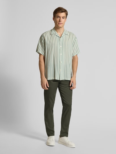 SELECTED HOMME Slim Fit Chino aus Baumwoll-Mix Modell 'NEW MILES' Dunkelgruen 1