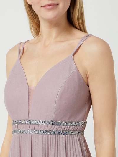 Jake*s Cocktail Abendkleid mit Herz-Ausschnitt  Mauve Melange 3