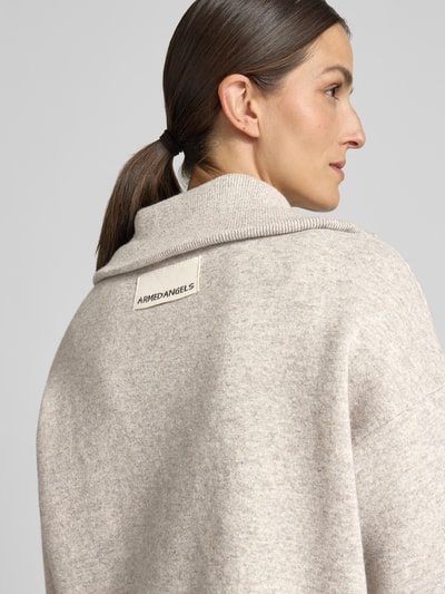 ARMEDANGELS Oversized Bomberjacke aus Baumwoll-Mix Modell 'COTTON-WOOL KNIT' Beige 3