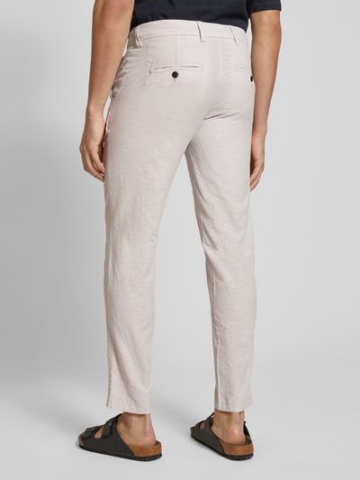 Jack & Jones Tapered fit chino met steekzakken, model 'STACE' Offwhite gemêleerd - 5