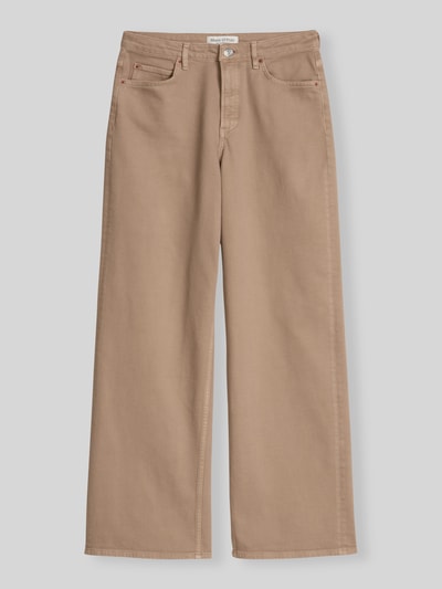 Marc O'Polo Wide Leg Hose aus Baumwoll-Mix Modell 'TOLVA' Beige 2