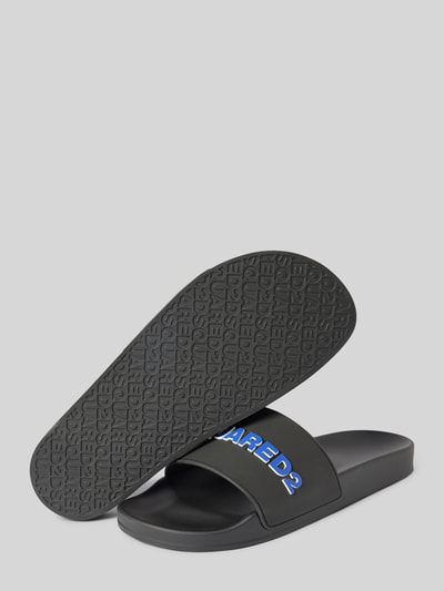 Dsquared2 Slides mit Label-Applikation Black 4