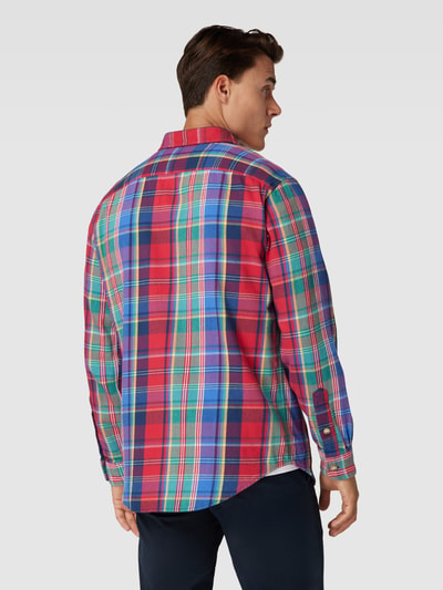 Polo Ralph Lauren Custom Fit Freizeithemd mit Allover-Muster Rot 5