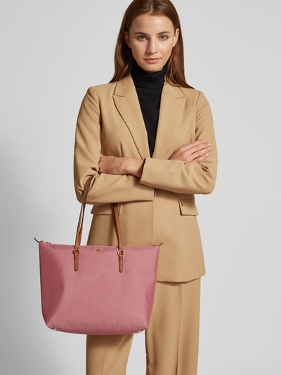 Lauren Ralph Lauren Shopper met structuurmotief, model 'KEATON' Rosé - 1