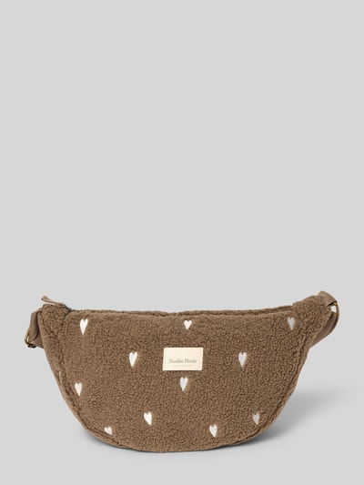 STUDIO NOOS Bauchtasche aus Teddyfell Modell 'Teddy' Taupe 2