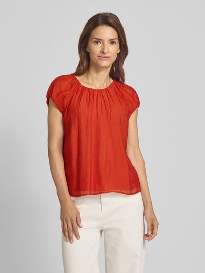 Christian Berg Woman Selection Regular Fit Bluse mit Rundhalsausschnitt Dunkelorange 4
