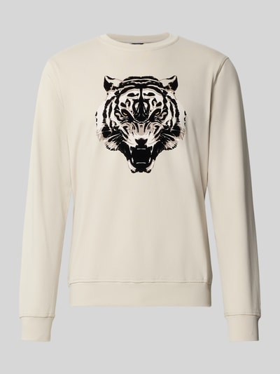 Antony Morato Regular fit sweatshirt met dierenprint Offwhite - 2