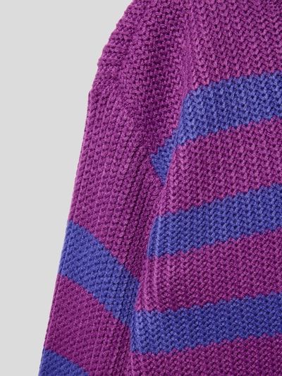 Name It Gebreide pullover met streepmotief Violet - 2