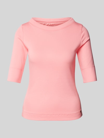 Marc Cain T-Shirt mit U-Boot-Ausschnitt Pink 2