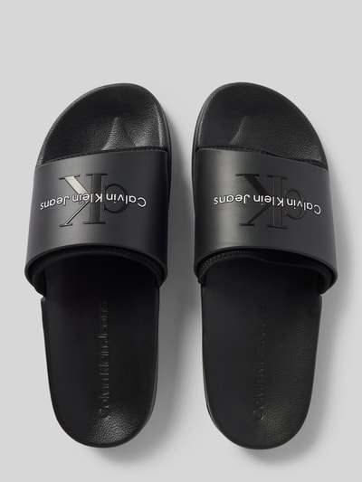 CK Calvin Klein Slides mit Label-Print Black 3