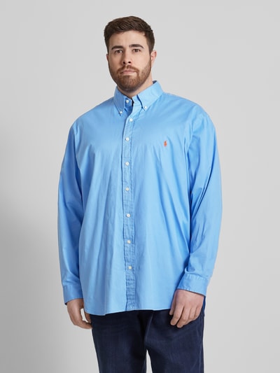 Polo Ralph Lauren Big & Tall PLUS SIZE vrijetijdsoverhemd met button-downkraag Koningsblauw - 4