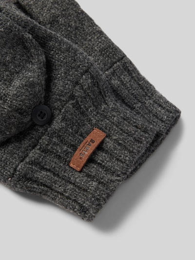 Barts Handschoenen met labeldetail, model 'HAAKON' Antraciet - 2