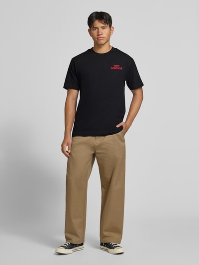New Balance Regular Fit T-Shirt aus reiner Baumwolle Modell 'INTELLIGENT' Black 1
