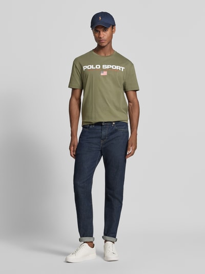 Polo Ralph Lauren t-shirt o kroju regular fit z czystej bawełny Oliwkowy 1