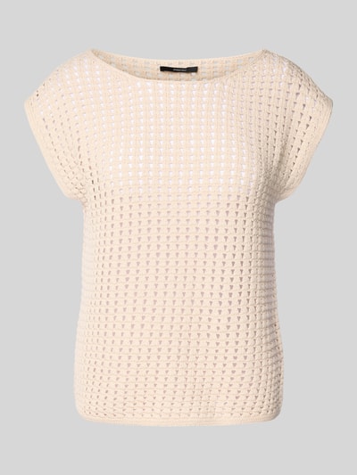 Someday Top met ajourpatroon, model 'TARISOL' Zand - 2