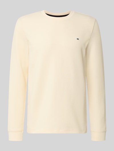 Christian Berg Men Pullover aus Baumwoll-Mix Metallic Beige 1