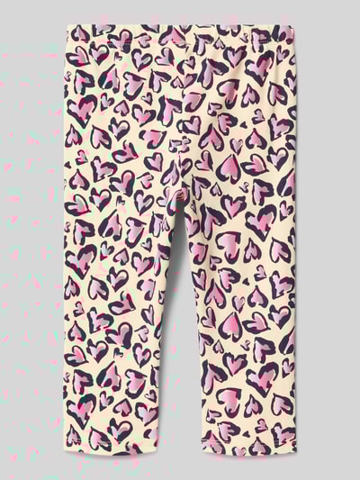 s.Oliver RED LABEL Slim Fit Capri Leggings aus Baumwoll-Elasthan-Mix Sand 1