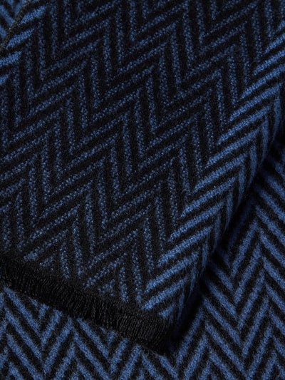 Christian Berg Men Sjaal van viscose in all-over look Marineblauw - 2