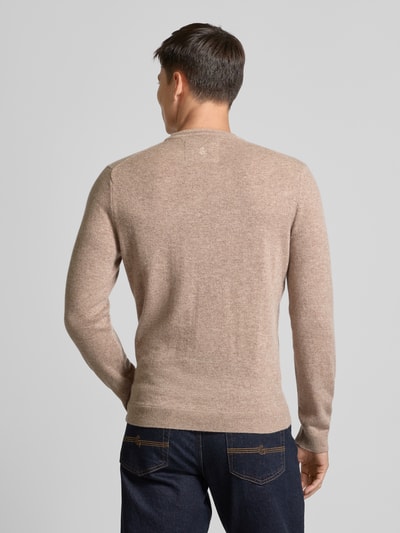 Colours & Sons Strickpullover mit Label-Details Beige 5