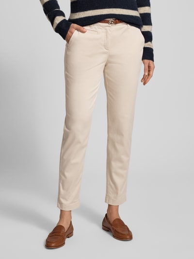 COMMA Chino met riem Beige - 4