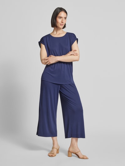 Christian Berg Woman T-shirt z prążkowanym okrągłym dekoltem Ciemnoniebieski 1