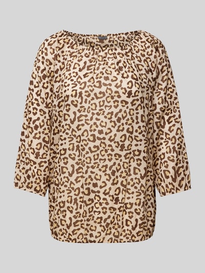 Montego Blouseshirt met dierenprint Beige - 2