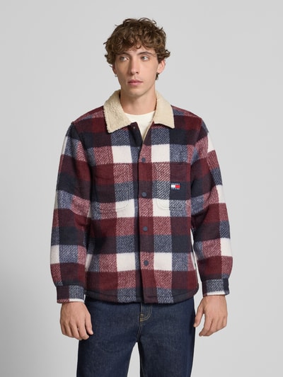 Tommy Jeans Oversized overhemdjack met teddyfleece  Marineblauw - 4