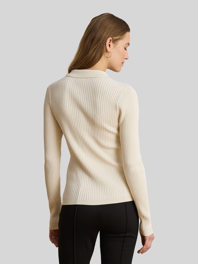 Lauren Ralph Lauren Slim Fit Langarmshirt aus Viskose-Mix mit Knöpfen Sand 5