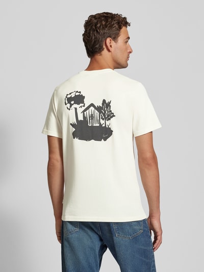 Forét T-shirt met ronde hals, model 'HOUSE' Offwhite - 5