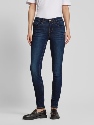 Tom Tailor Skinny Jeans aus Baumwoll-Mix mit Kontrastnähten Modell 'ALEXA' Jeansblau 4