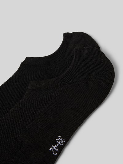Produktfoto, Socken mit Label-Details 2er-Pack von MCNEAL, schwarze Farbe, elastischer Material-Mix mit Baumwoll-Anteil, feine Rippenbündchen.