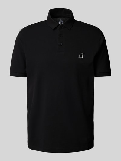ARMANI EXCHANGE Koszulka polo z wyhaftowanym logo Czarny 2