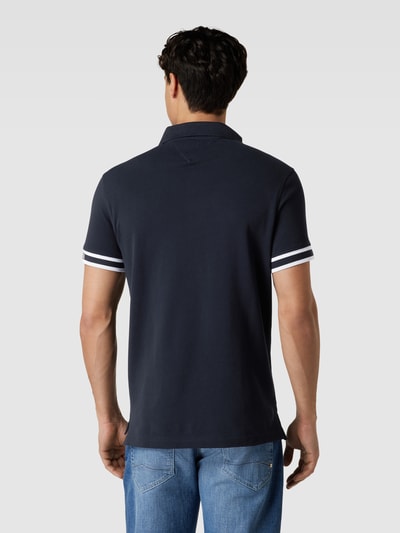 Tommy Hilfiger Slim fit poloshirt met logostitching Marineblauw - 5