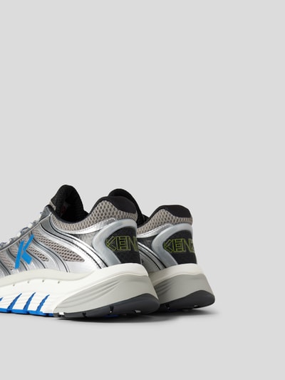 Kenzo Sneaker mit Kontrastbesatz in metallic Weiss 3