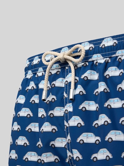 MC2 Saint Barth Relaxed Fit Badeshorts mit Paspeltasche Marine 2