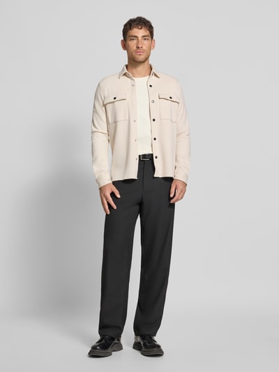 MCNEAL Hemdjacke mit Druckknopfleiste Sand 1