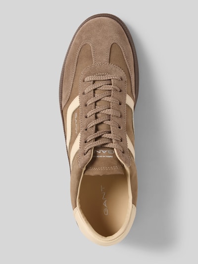Gant Sneakers van leer met vetersluiting, model 'Cuzmo' Taupe - 3