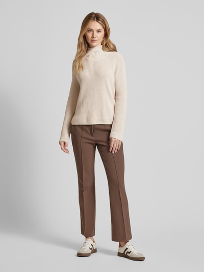 Marc O'Polo Strickpullover mit Rollkragen Sand 1