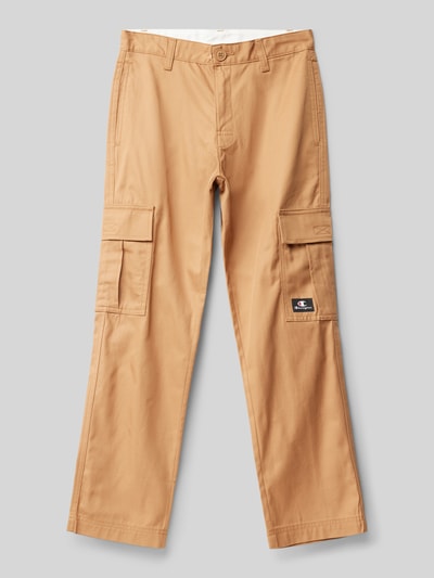 CHAMPION Regular Fit Cargohose mit Label-Patch Camel 1