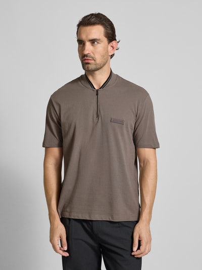 ARMANI EXCHANGE Poloshirt met korte ritssluiting Middengrijs - 4