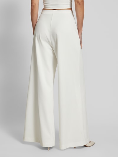 Swing Wide leg stoffen broek met verborgen sluiting Offwhite - 5