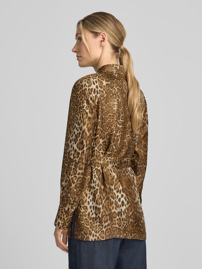 Max Mara Studio Regular Fit Langarmbluse aus reiner Seide Camel 5