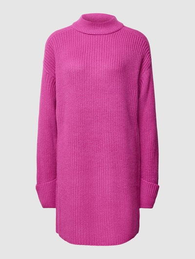 B.Young Sukienka z dzianiny ze stójką model ‘tinka’ Fuksjowy 2