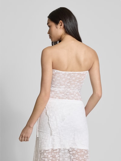 Review Top mit seitlicher Schnürung Weiss 5