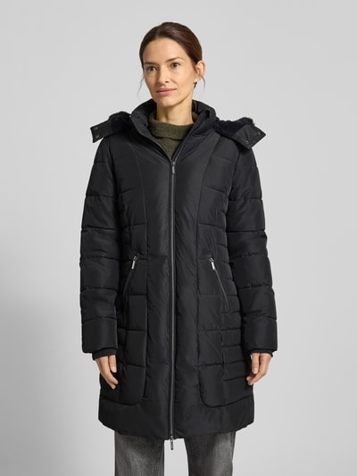 Jake*s Collection Steppmantel mit Zweiwege-Reißverschluss Black 4