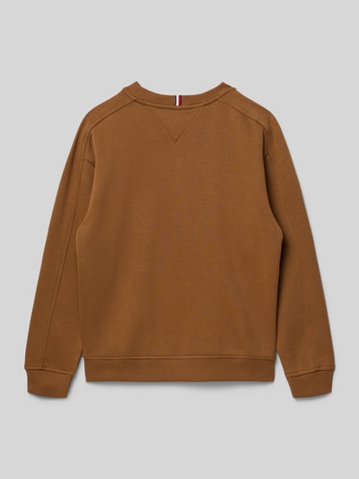 Tommy Hilfiger Teens Regular Fit Sweatshirt aus Baumwoll-Mix Cognac 3