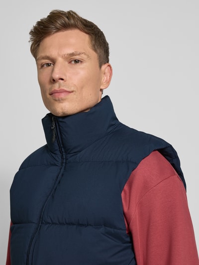 Tom Tailor Denim Regular fit outdoorvest met opstaande kraag Donkerblauw - 3