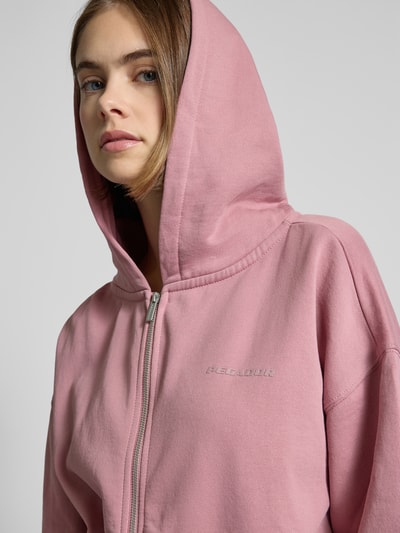 Pegador Oversized Sweatjacke mit Kapuze Pink 3