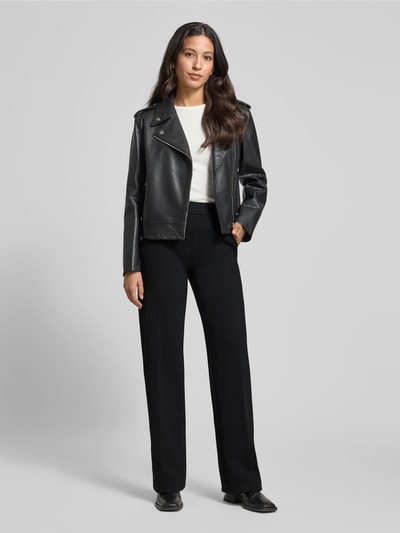 Angels Stoffen broek met elastische band, model 'LIZ' Zwart - 1