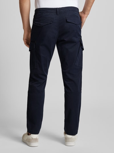 s.Oliver RED LABEL Stoffen broek met klepzakken Donkerblauw - 5